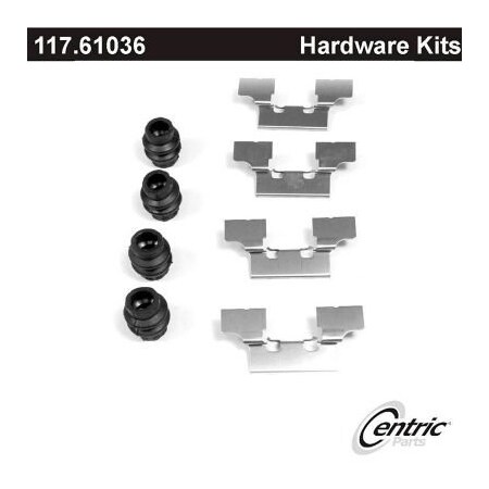 Centric Disc Brake Hardware Kit, Parts 117.61036